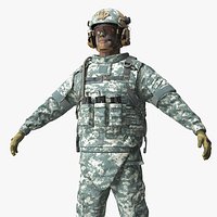 Soldier with Hydration Carrier Backpack