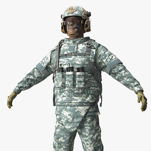 Soldier with Hydration Carrier Backpack