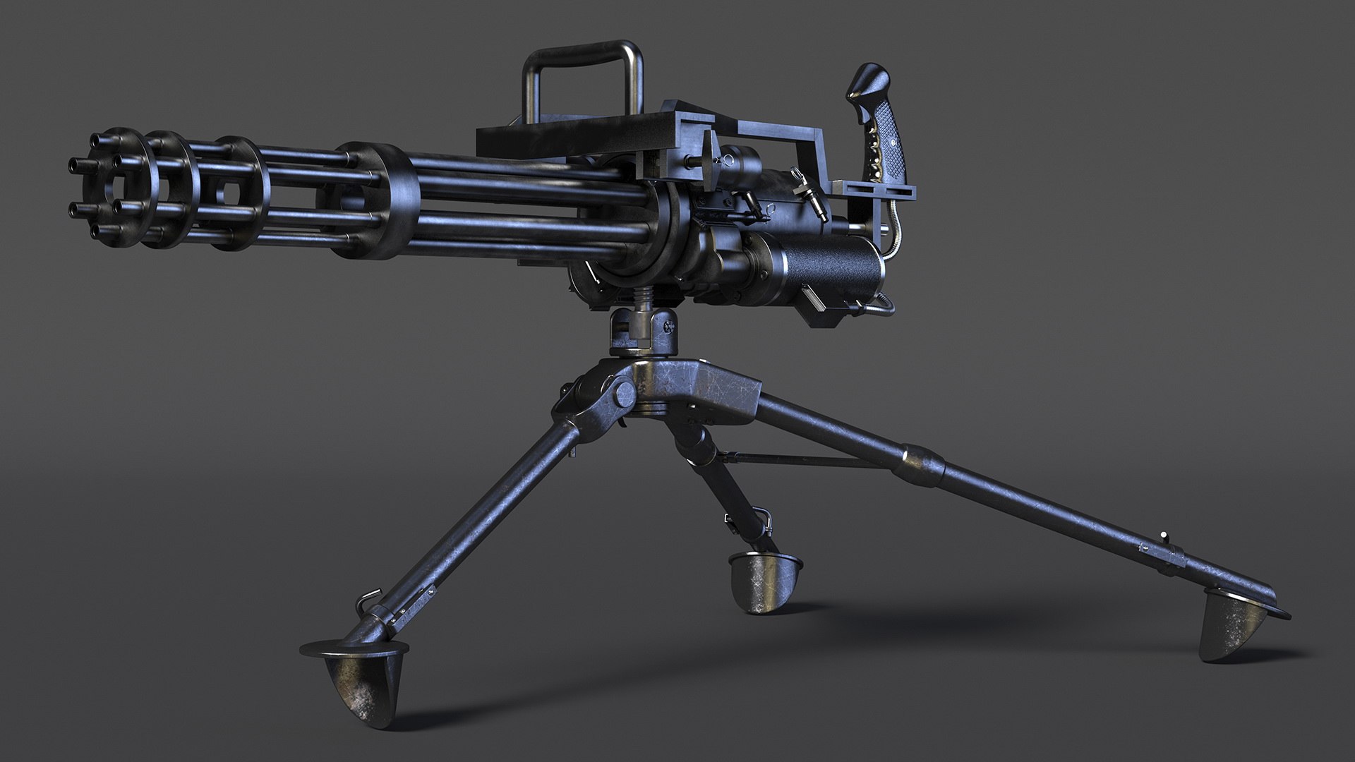 Minigun With Tripod 3D - TurboSquid 2250524