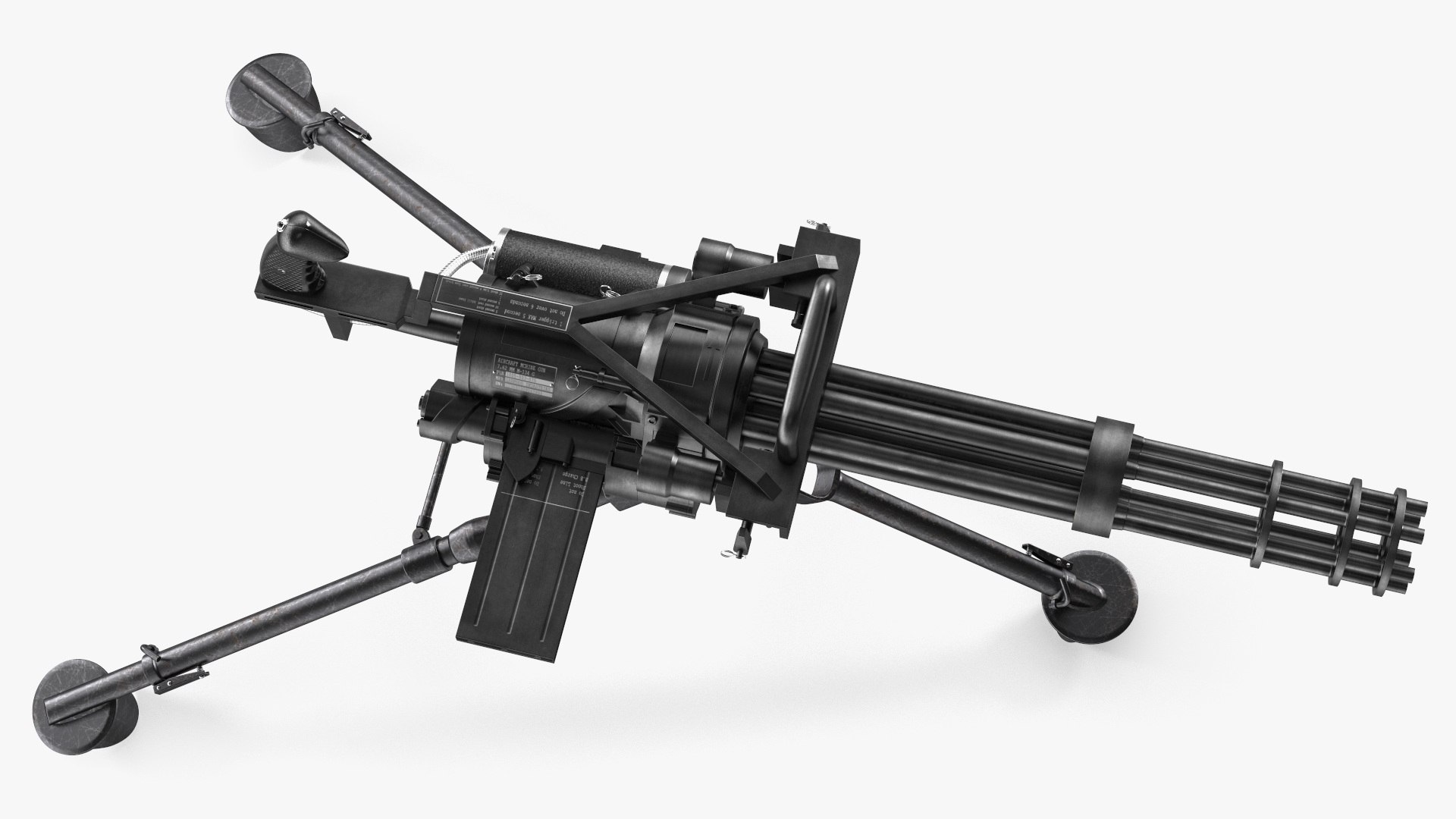 Minigun With Tripod 3D - TurboSquid 2250524