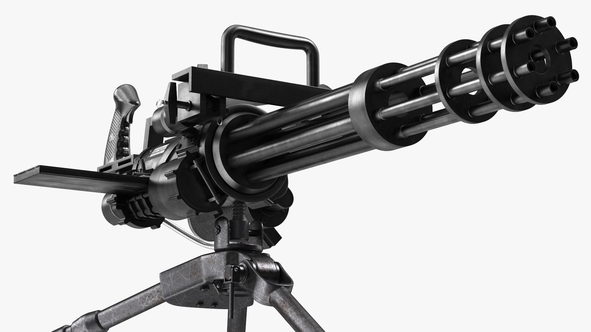 Minigun With Tripod 3D - TurboSquid 2250524
