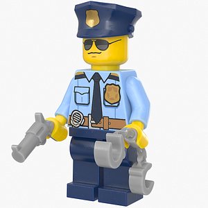 Lego Minifig Male Police