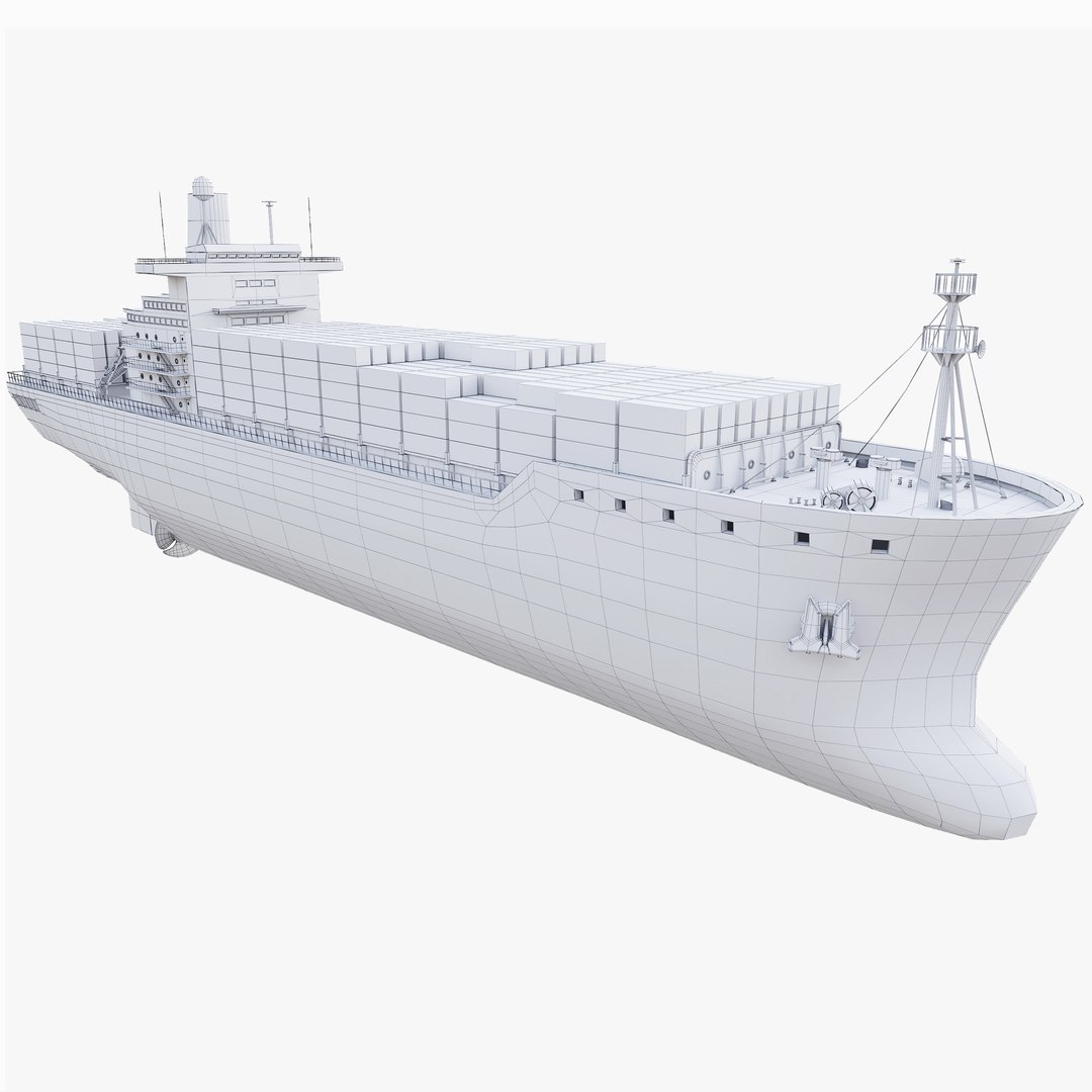 3D Container Ship Model - TurboSquid 1159396