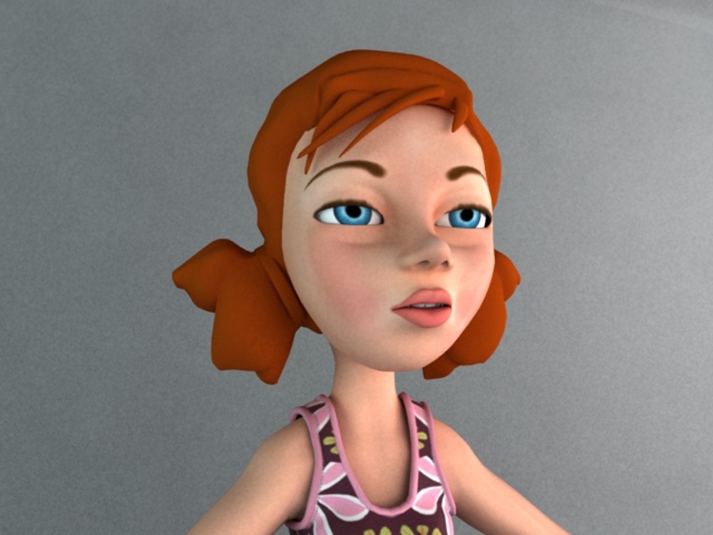 Girl Animate 3d Model