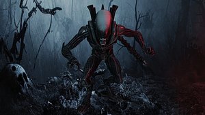 Xenomorph Low-poly