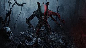 Xenomorph Low-poly