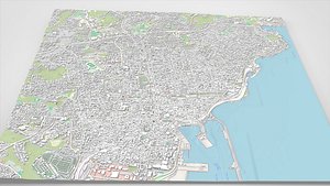 3D Cityscape Catania Sicily Italy