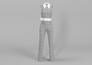 Checkered jumpsuit