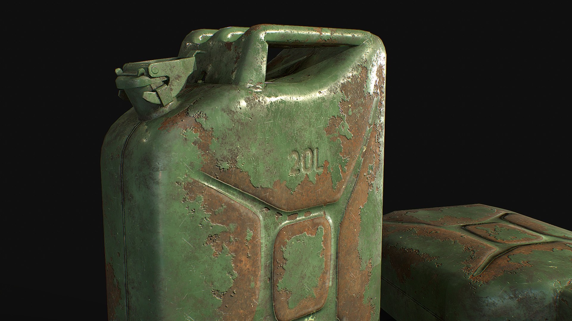 3D Steel Jerry Olive Green - TurboSquid 1549602