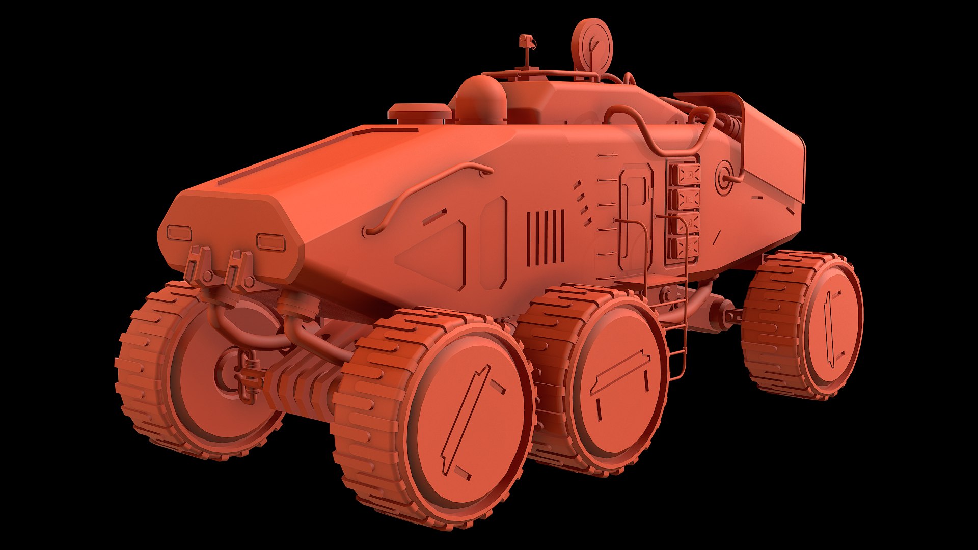 Mars Rover Concept 2 Green Model - TurboSquid 2470234