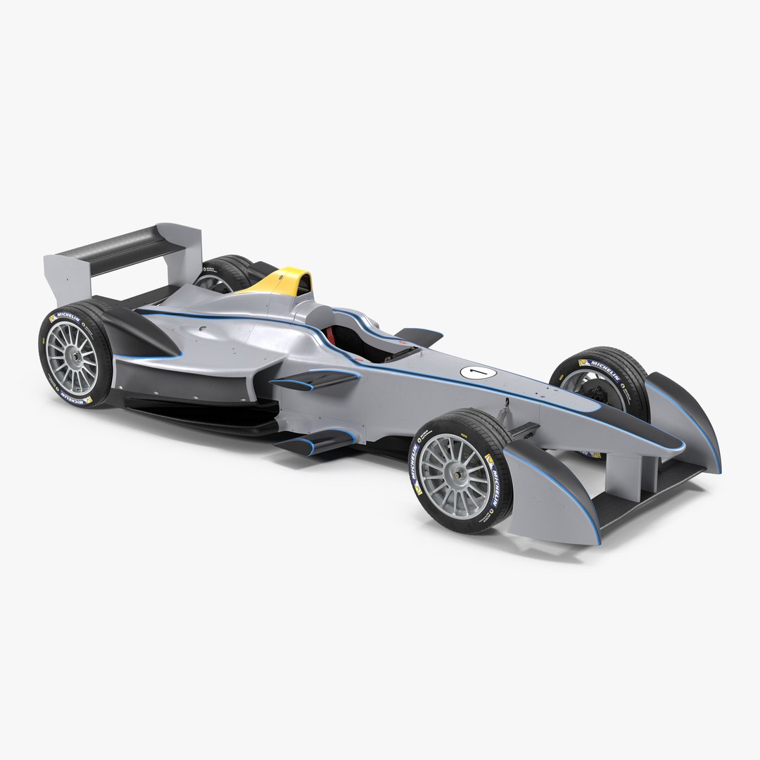 Formula E Race Car Generic 3 3D model preview