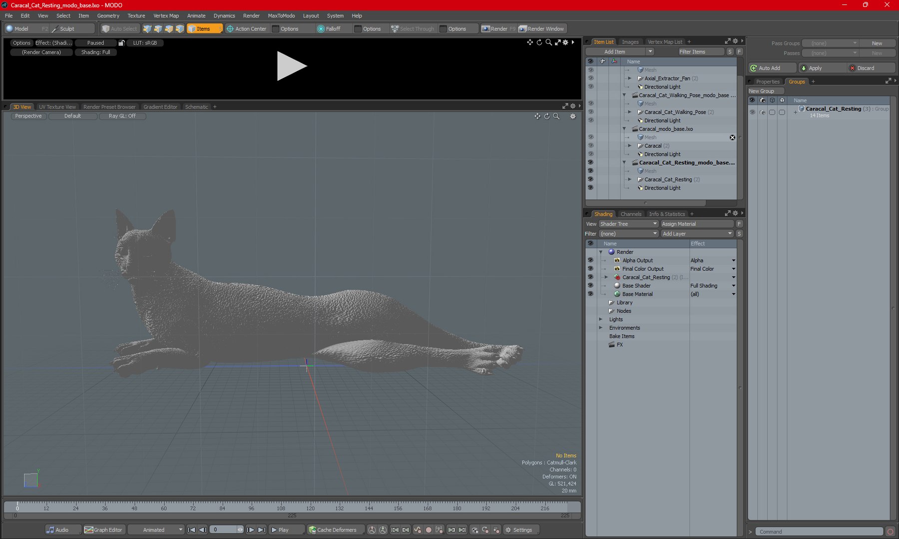 Caracal Cat Resting model https://p.turbosquid.com/ts-thumb/20/9ELfwN/4U/caracalcatrestingc4dmodel028/jpg/1706572261/1920x1080/fit_q87/7987592e52d7c24b64e77fecb4e787b8f6f5c5ab/caracalcatrestingc4dmodel028.jpg