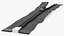 Open End Nylon Coil Zipper with Slider Black