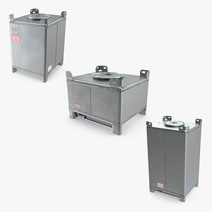 Stainless Steel Tanks Collection 3D model