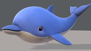 dolphin v01 cartoon animal model