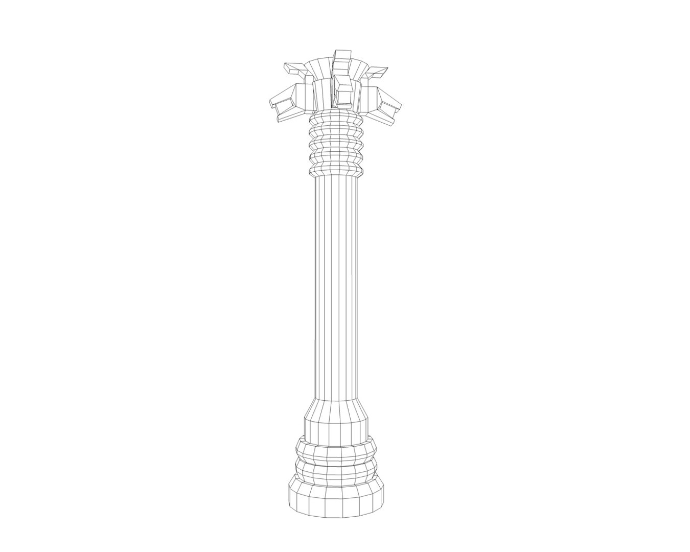3D Model Aztec Column Snake Details - TurboSquid 1368851
