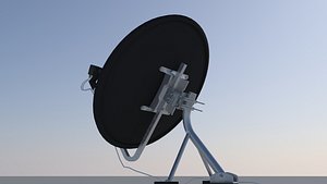 3D model home satellite dish
