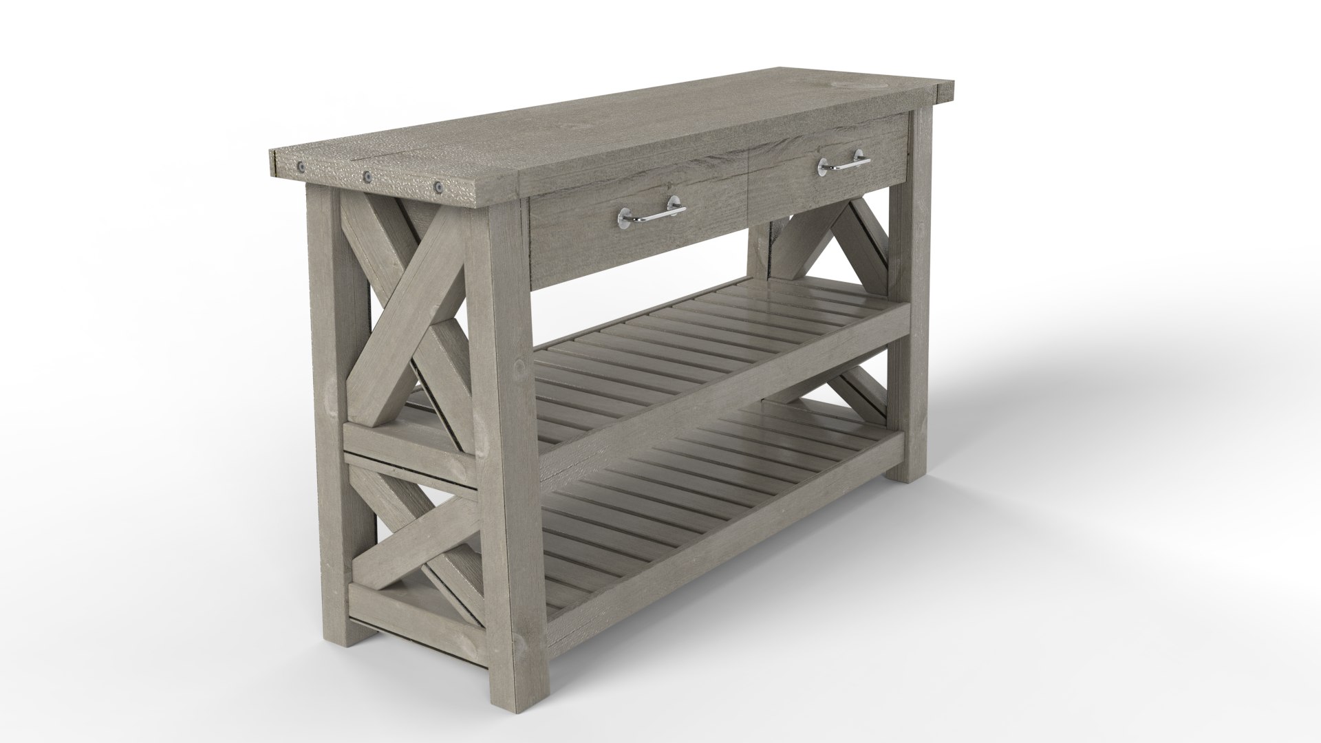 Jaxon Grey Console Table 3D Model TurboSquid 2182789