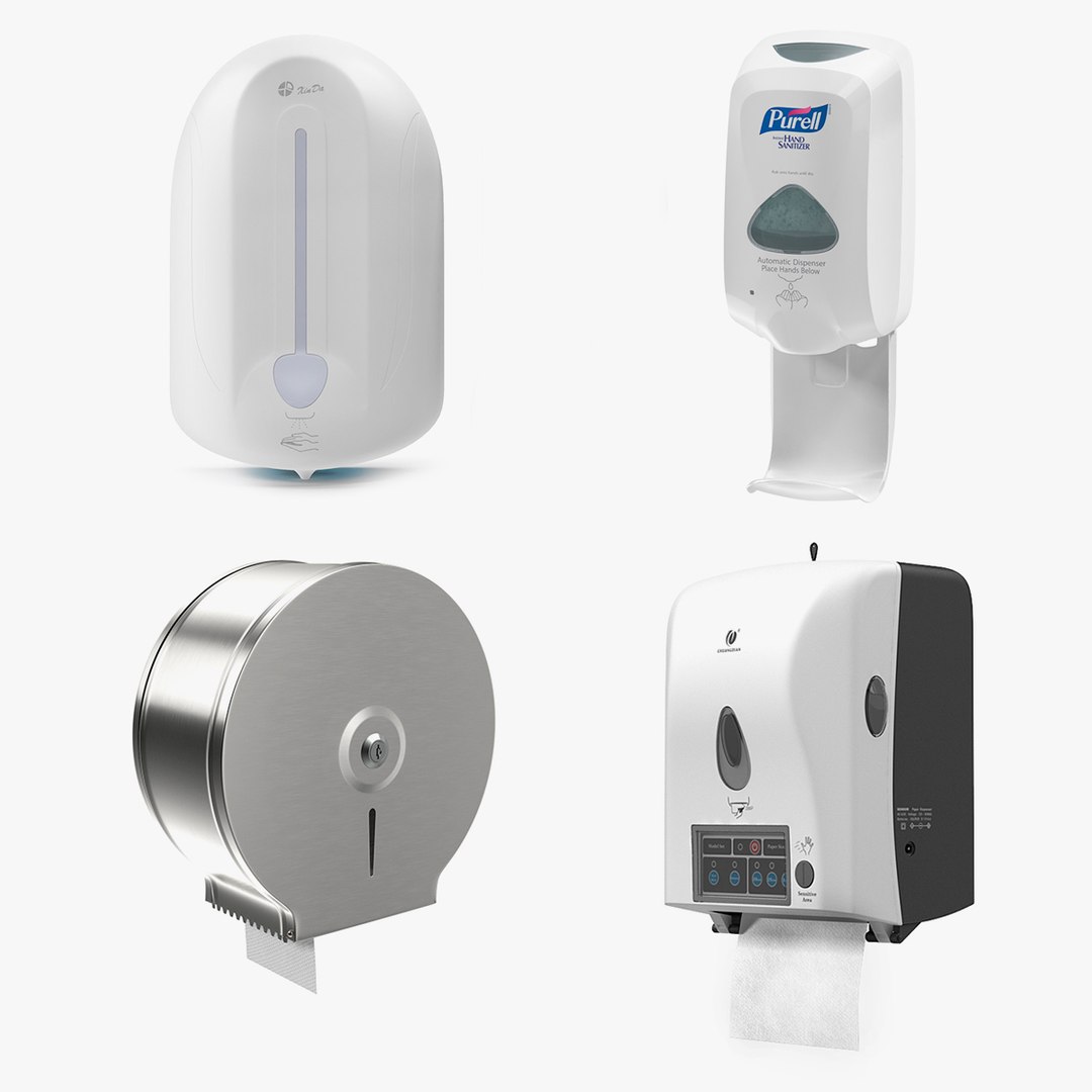 Dispensers Collection 2 3D model preview