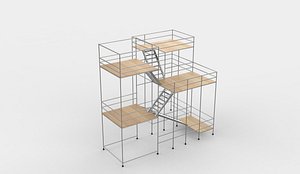 scaffold tower 02 3D model 3D