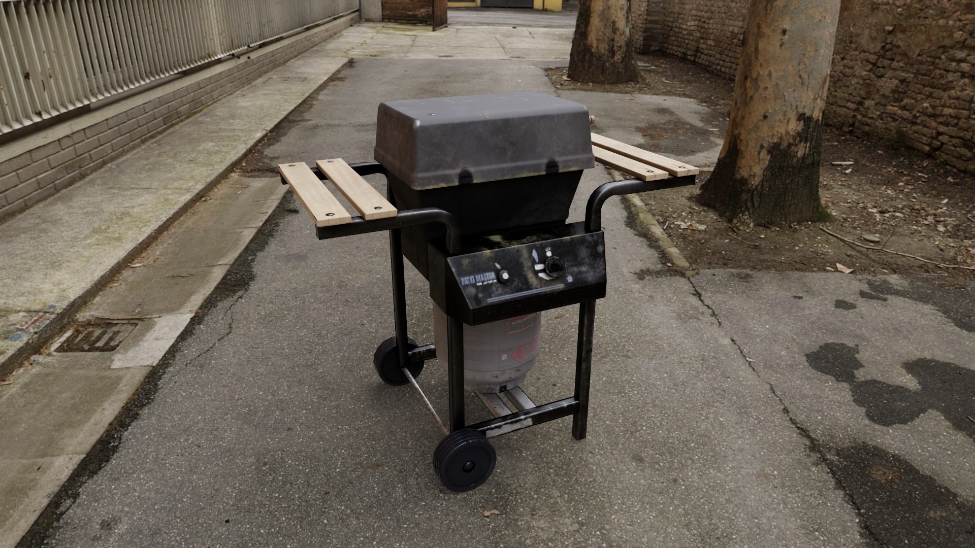 Propane Gas Grill Render 1 