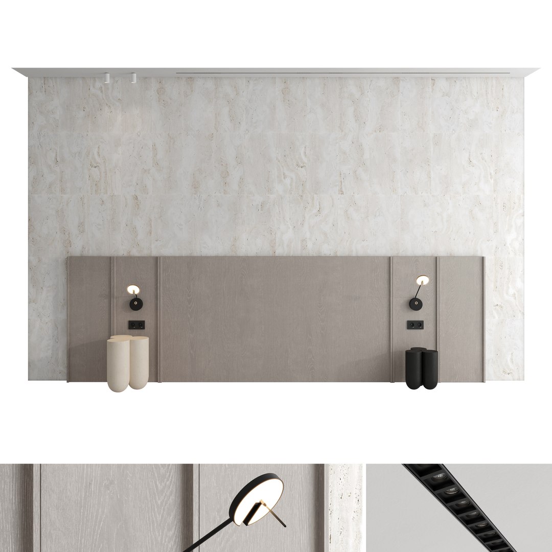 Decorative Wall Panel Set 130 3D Model - TurboSquid 2161145