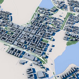 Lulea City Sweden 3D model