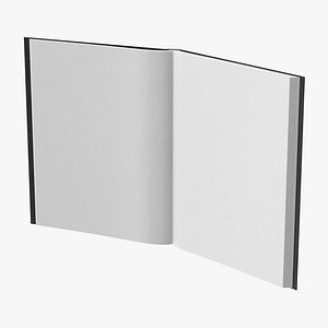 bound sketchbook large 02 3D model