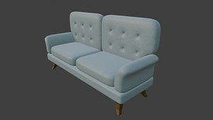 3D Sofa Mid-century