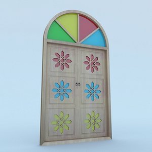 3D traditional moroccan door