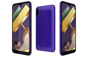 3D model LG K22 Blue Low Poly