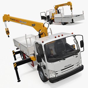ISUZU NPR Manipulator Truck Crane Rigged