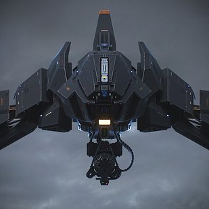 Sci-Fi Vehicle Series-Drone 03-PBR 3D model