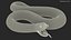 3D albino hognose snake rigged model