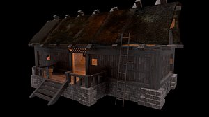 Wiking House low poly