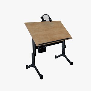 3D Drafting Table model