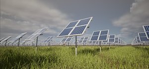 Solar panel 1 piece 4k textures  UE textures 3D model