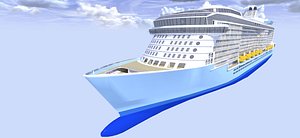 cruise ship 3d model