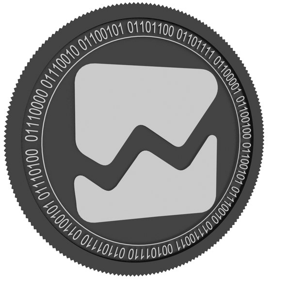 welltrado black coin 3D model