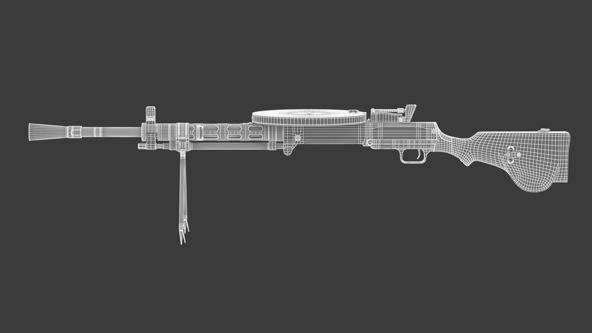 Degtyaryov Machine Gun 3D Model - TurboSquid 1736542