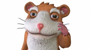 cartoon hamster animations 3D
