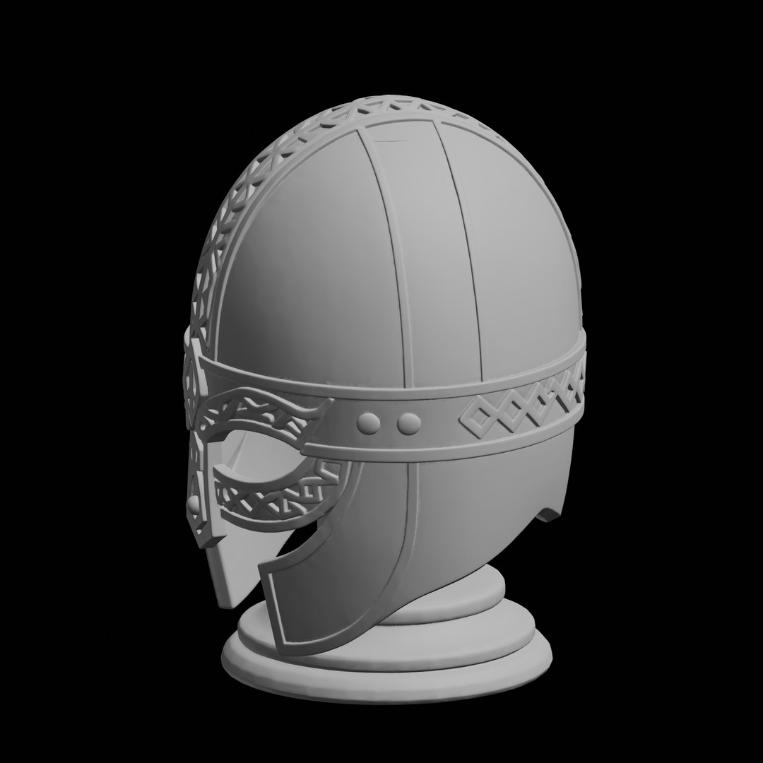 3D Viking Warrior Helmet 3D Print Model Fantasy Armor Model ...