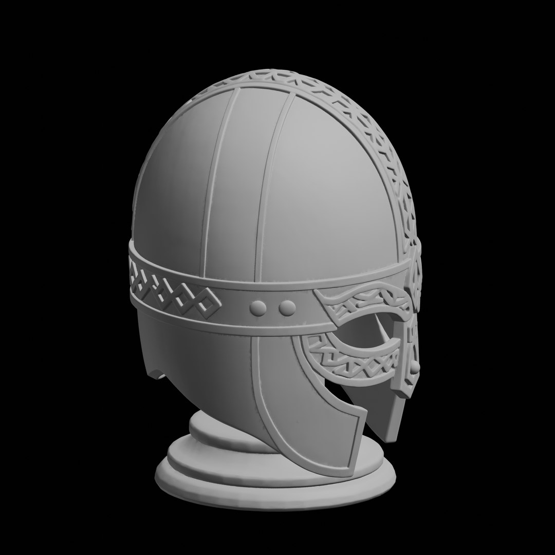 3D Viking Warrior Helmet 3D Print Model Fantasy Armor Model ...