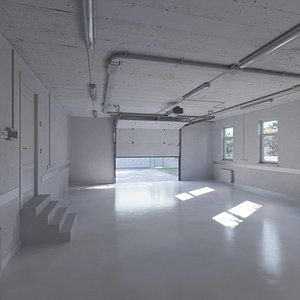 Home Garage Base Interior 1  Corona 3D