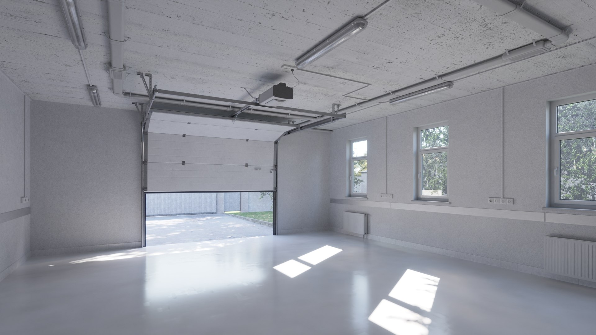 Home Garage Base Interior 1 Corona 3D - TurboSquid 2119035
