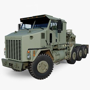 奥什科什M1070 HET 8x8军用卡车3D模型