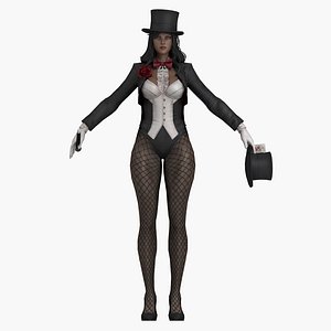 3D Female magician model