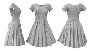 Conquered Retro Dress 3D