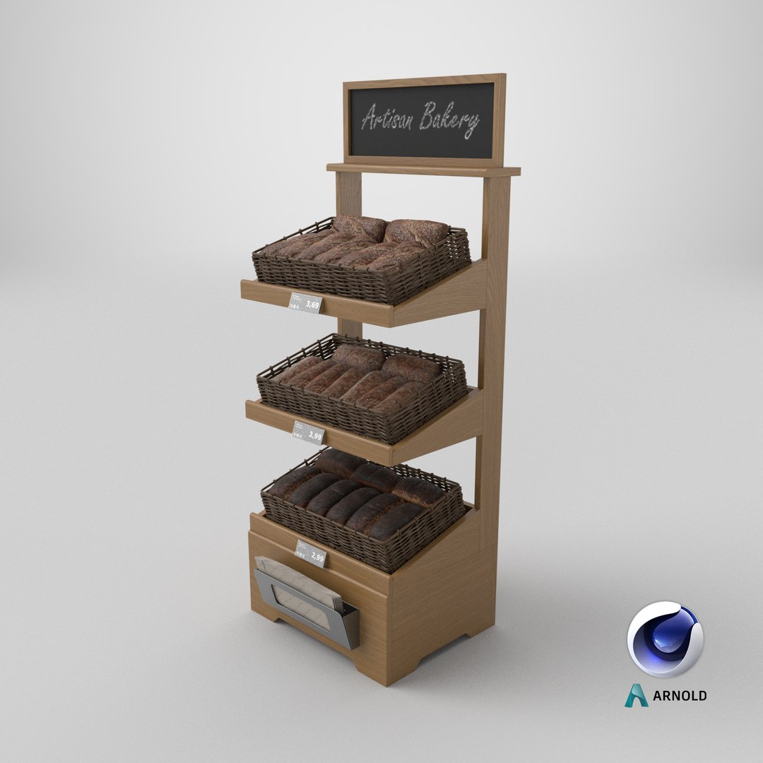 3D Wooden loaf bread stand 01 model https://p.turbosquid.com/ts-thumb/21/KYtP8s/YD/stemcell_cinema_4d_arnold_render/png/1765474972/1920x1080/fit_q87/f72dbe8680264e9408759f97d63751f611ef10e1/stemcell_cinema_4d_arnold_render.jpg