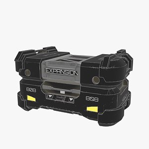 3D Sci-fi chest model